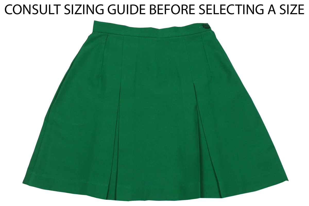 Green skirt uniform best sale