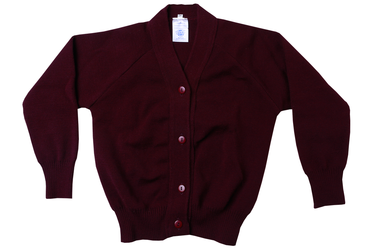 School shop cardigans burgundy