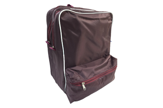 Maroon/White Senior Backpack Bag