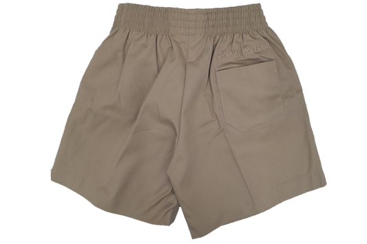 School Shorts Khaki Emb - Canaan College