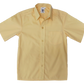 Short-Sleeved Raised Collar Shirt - Maize