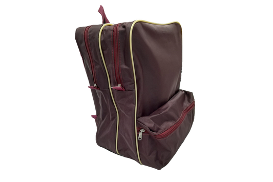 Maroon/Beige Senior Backpack Bag