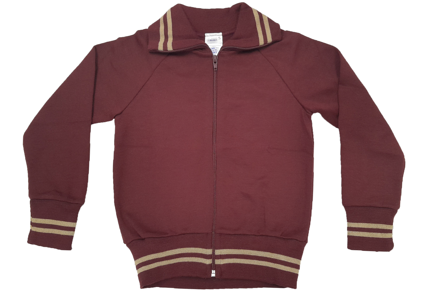 Woolen Tracksuit Set - Maroon/Beige (PDR)