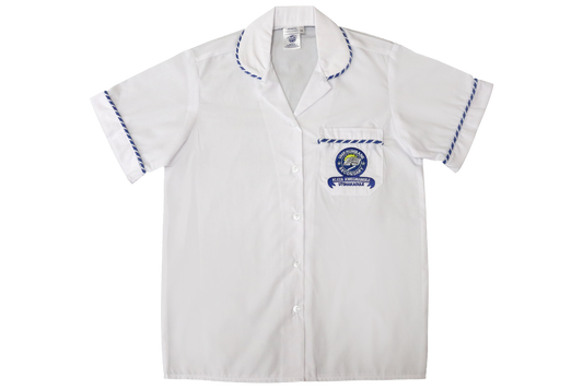 Shortsleeve Braided EMB Blouse - Umkhumbane Secondary/Chesterville