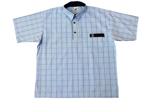 Shortsleeve Emb Check Shirt -  Grosvenor Boys High