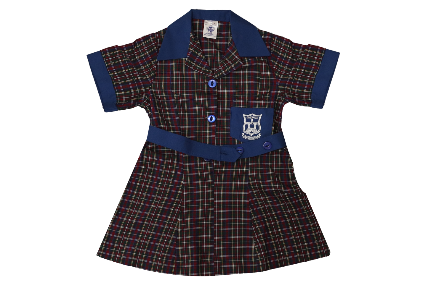 Tartan Dress EMB - Corovoca Primary