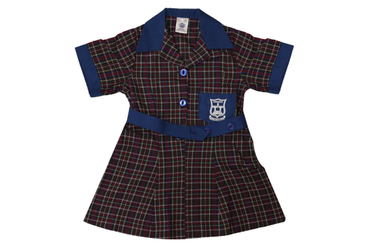 Tartan Dress EMB - Corovoca Primary