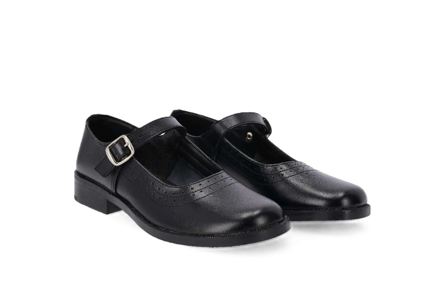 Toughees Pearl Barover School Shoes - Black