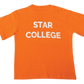 T-Shirt Plain - Orange Printed - Star College Gr RR-B