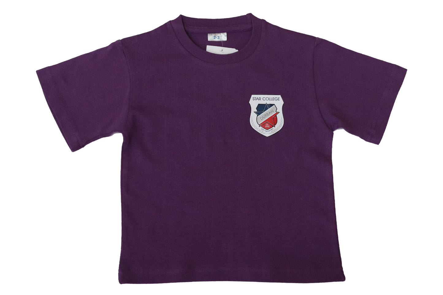 T-Shirt Plain - Purple Printed - Star College Gr baby/toddler