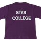 T-Shirt Plain - Purple Printed - Star College Gr baby/toddler