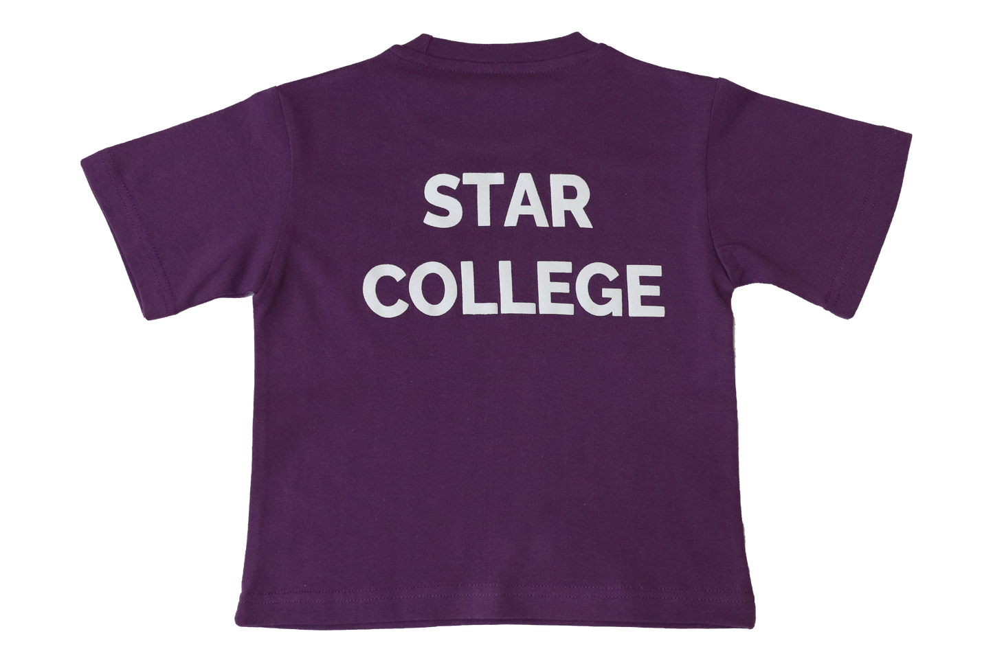 T-Shirt Plain - Purple Printed - Star College Gr baby/toddler