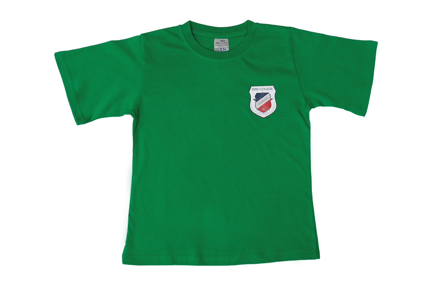 T-Shirt Plain - Emerald Printed - Star College Gr RB & Gr 1-7