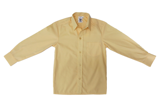 Long-sleeve Raised Collar Shirt - Maize