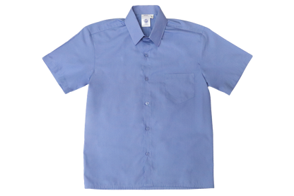 Shortsleeve Raised Collar Shirt - Randhart Blue