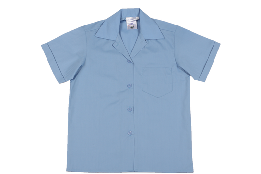 Shortsleeve Gladneck Blouse - Blue