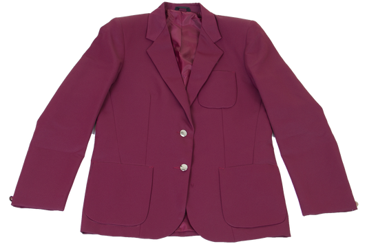 Ladies Plain Blazer - Maroon