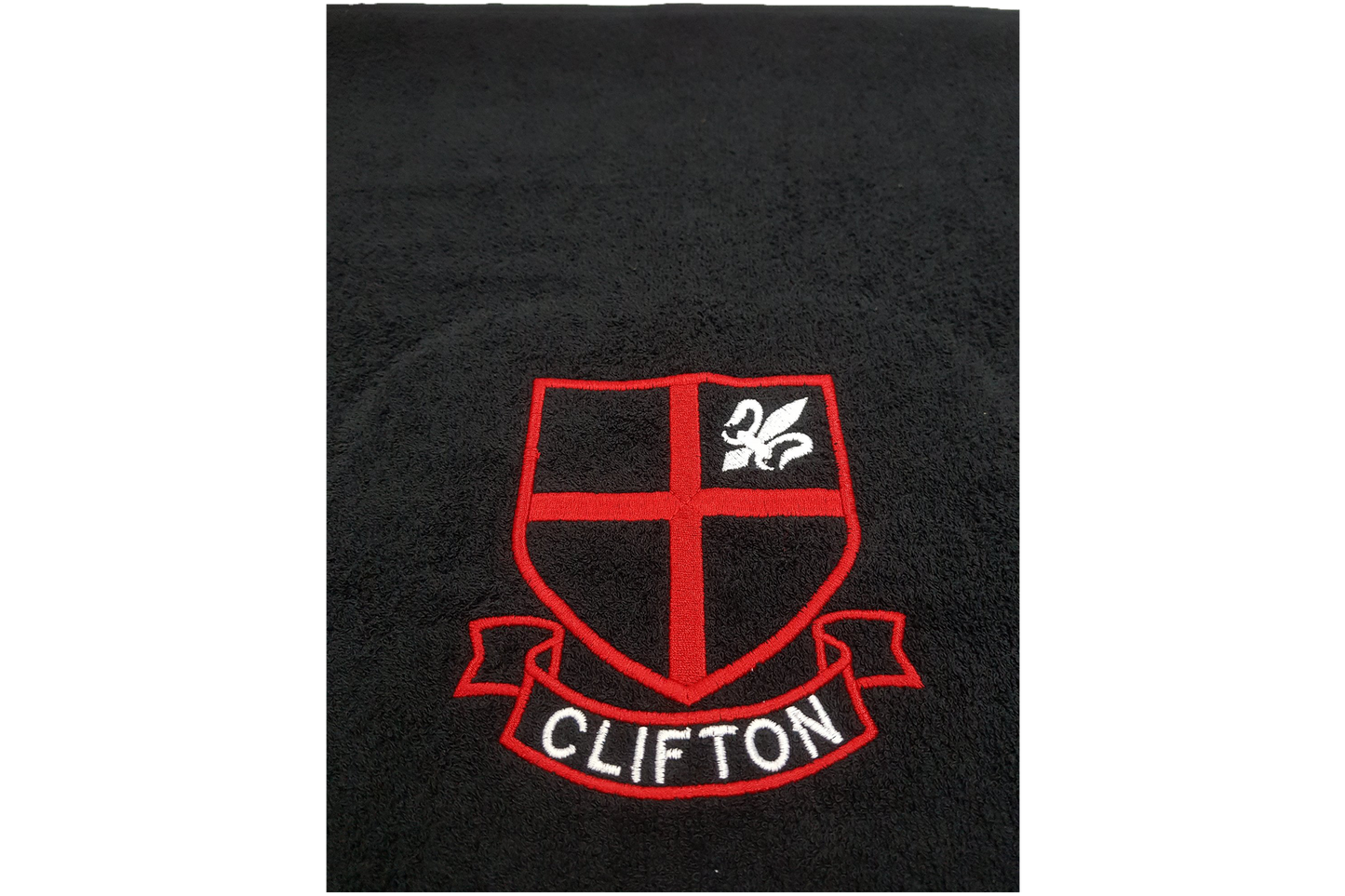 Black Towel Emb - Clifton