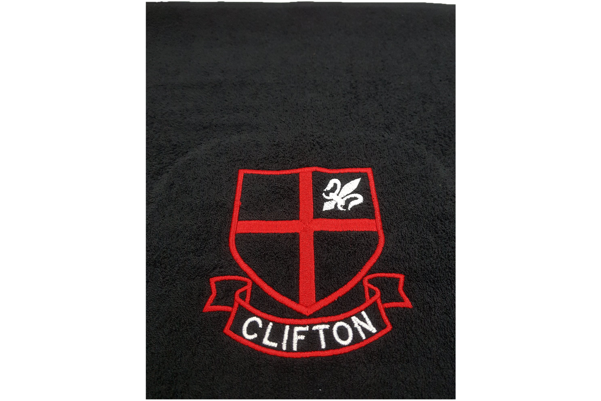 Black Towel Emb - Clifton