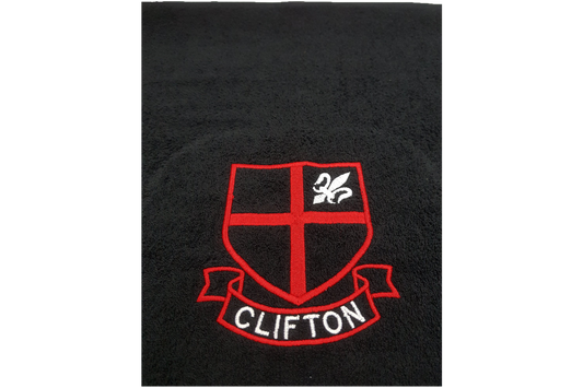 Black Towel Emb - Clifton