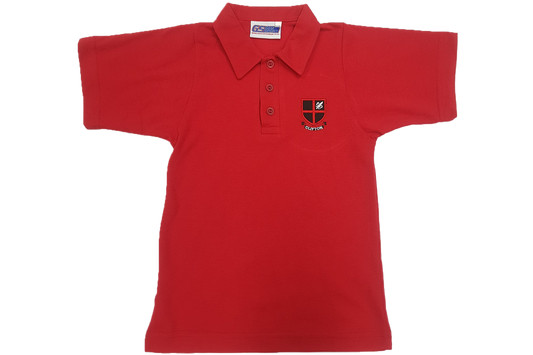 Golf Shirt Red Emb  - Clifton Gr R