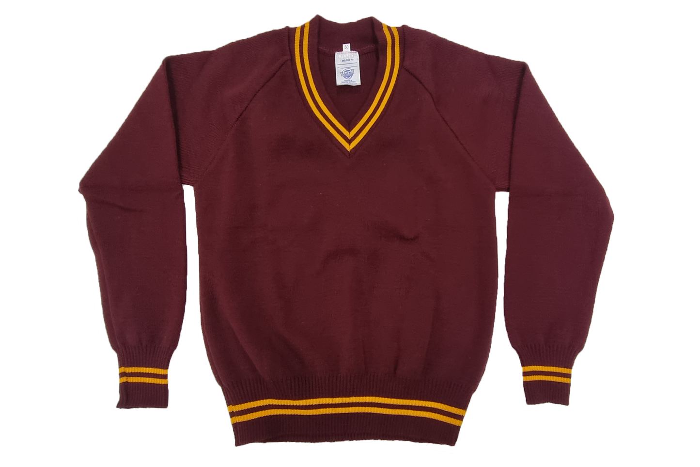 Longsleeve Striped Jersey - Botha Sigcau Maroon/Gold