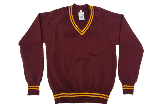 Longsleeve Striped Jersey - Botha Sigcau Maroon/Gold