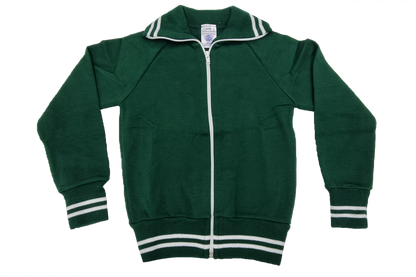 Woolen Tracksuit Set - Bottle Green/White (PDR)