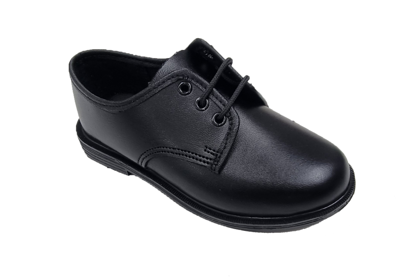 Step by Step Lace Up School Shoes - Black