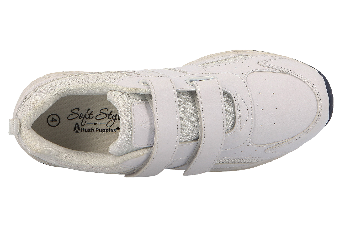 Hush Puppies Deuce Velcro Takkies - White