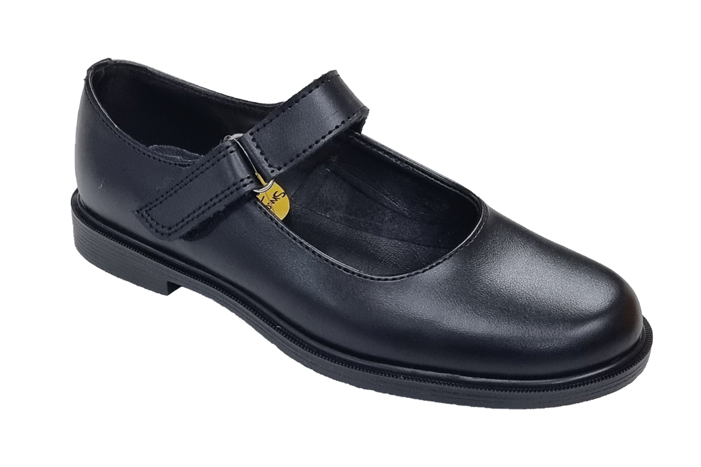 Smart Step Girls Velcro School Shoes - Black