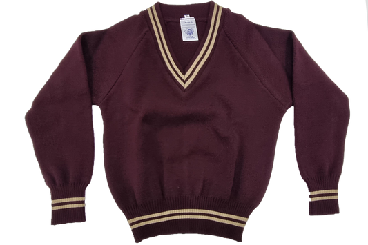 Longsleeve Striped Jersey - Inanda Maroon/Beige