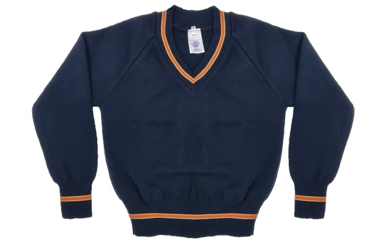 Longsleeve Striped Jersey - Mayville Navy/Orange