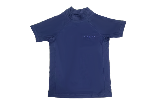 Lizzard Rash Vest - Short Sleeve - Navy