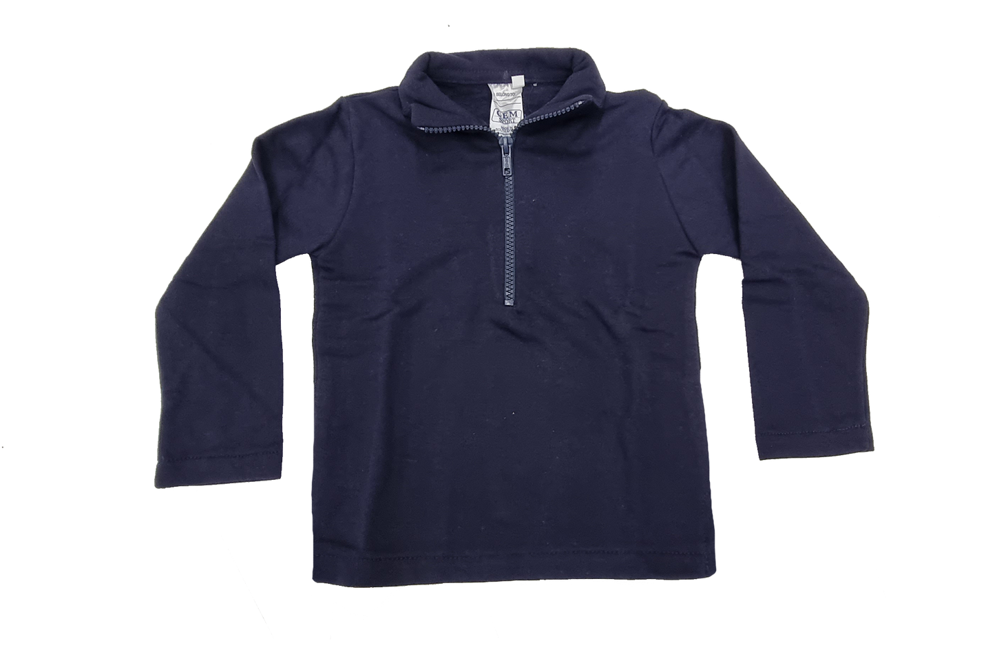 Plain Navy Toddlers Fleece Jacket