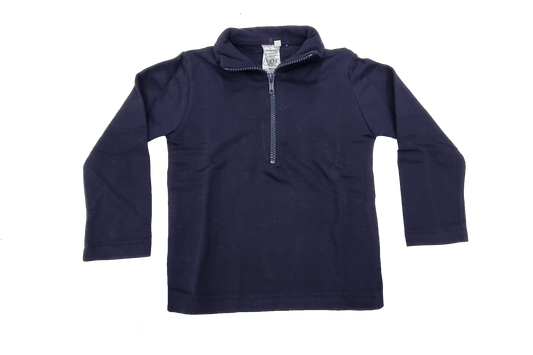 Plain Navy Toddlers Fleece Jacket