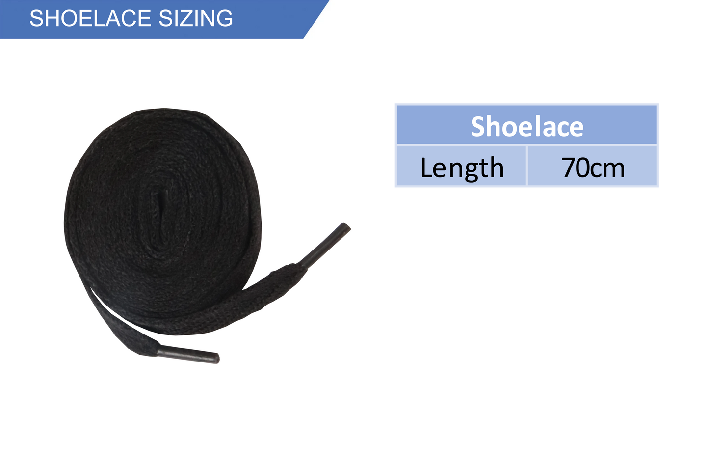 Shoelaces - Black 70cm