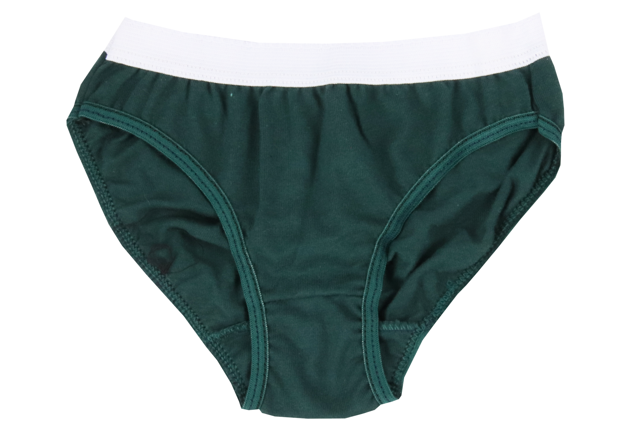 Upcycled Girls Knickers - Teal Green - Piccalilly