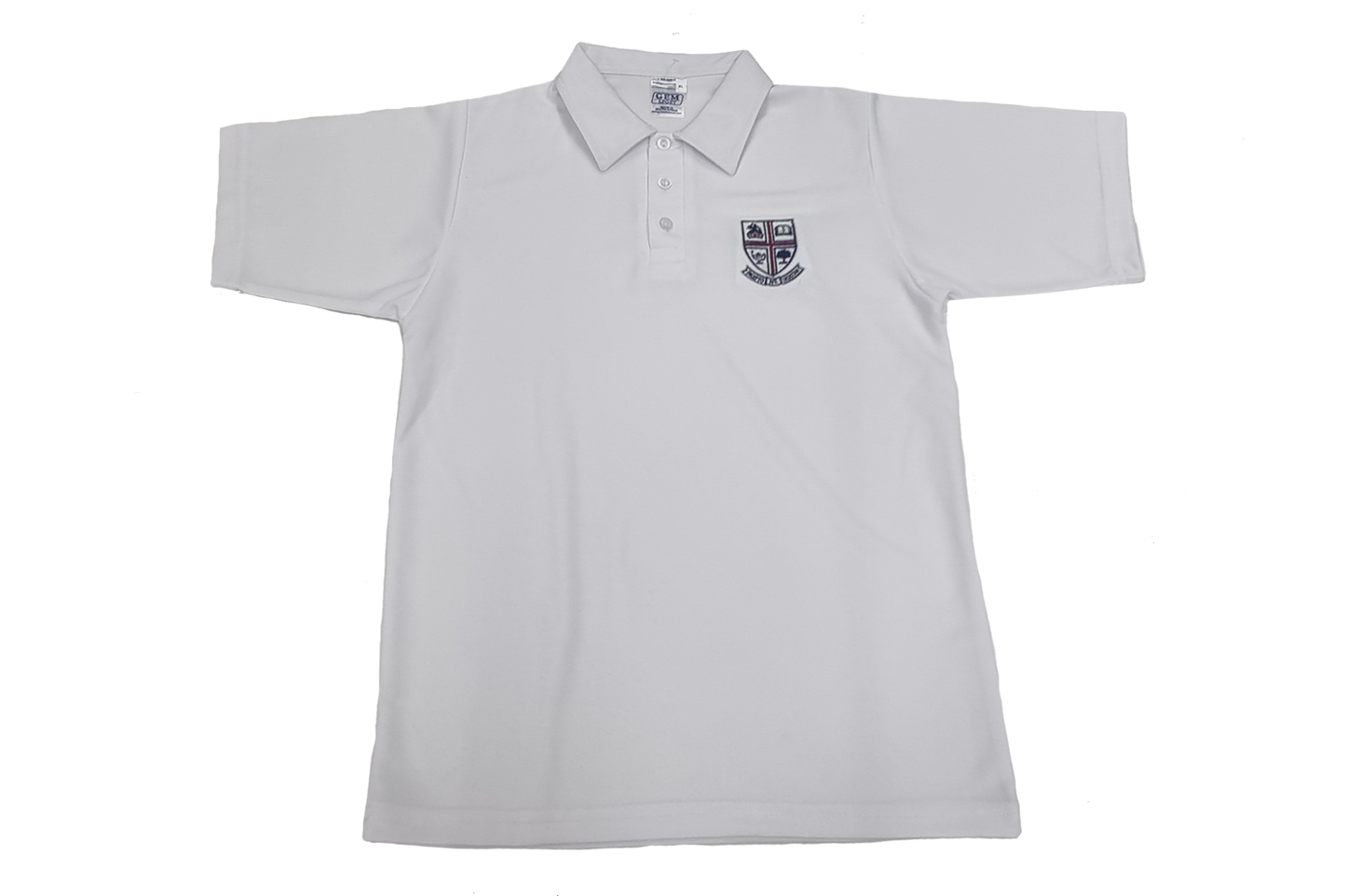 Golf Shirt M/M White  Emb - Westville Girls High School