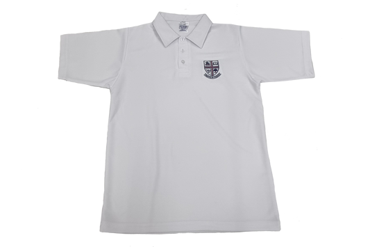 Golf Shirt M/M White  Emb - Westville Girls High School